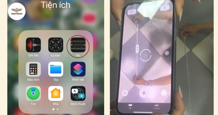  đo kích thước vòng đầu bằng ứng dụng trên Iphone